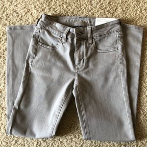 American Eagle gray jegging crop jeans